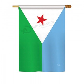 djibouti flags of The world nationality impressions decorative vertical 28