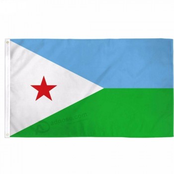 Оптовые дешевые профессиональные флаги Джибути с высоким качеством