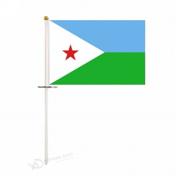 países de marketing bandeira de djibouti handwaving com alta qualidade