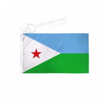 bandiera della bandiera delle bandiere di Gibuti 3x5ft / 90 * 150cm
