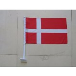 dubbelzijdige polyester nationale vlag van Denemarken