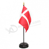 Custom printing Denmark country car window flag with holders