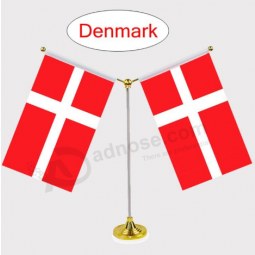 polyester mini office Denmark table top flags