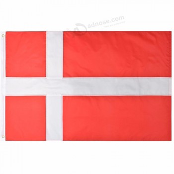デジタル印刷された国のデンマークの旗