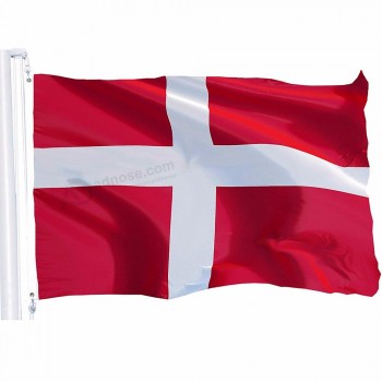 Großhandel Dänemark Nationalflagge Banner benutzerdefinierte Dänemark Flagge