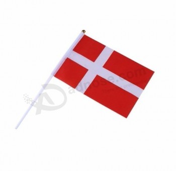 Small Mini Denmark Hand Held Flag For Outdoor Decorations