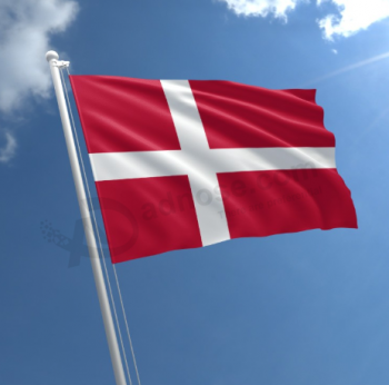 digitaal drukwerk nationale vlag van Denemarken voor sportevenementen