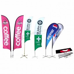 feder teardrop costom outdoor förderung strand flagge