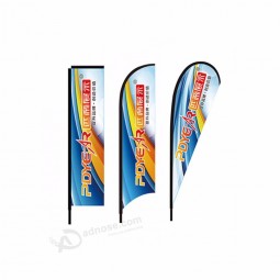 Pdyear wholesale custom print outdoor event advertising bali flutter swooper bow sail beach flying teardrop feather flag banner