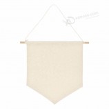 stock multicolor wall hanging display pennant enamel Pin banners blank canvas flag for DIY lapel collections