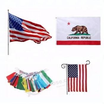 wholesale digital printing polyester national custom flag