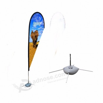 Pluma personalizada playa 4m swooper bandera con toalla de playa bandera