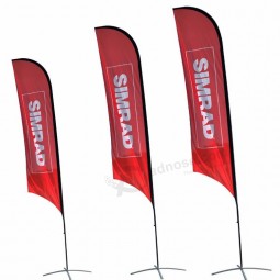 kundenspezifisches Drucken der im Freienstrandflagge mit Ihrem Logo