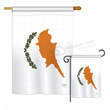 bandiere cipriote di The world nazionalità impressioni decorativo verticale casa 28 