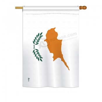 Zypern Flaggen der Welt Nationalität Eindrücke dekorative vertikale 28 