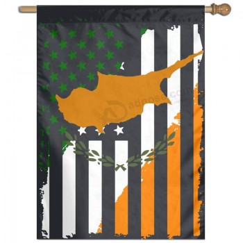 Флаг Кипра Ирландский Американский Сад Флаг дома Декоративный флаг для внутреннего и наружного украшения 27 