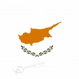 High Quality Silk printing 68D polyester Cyprus Car flag For sell