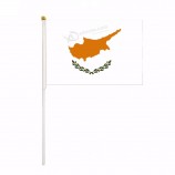 land buiten cyprus hand held vlag