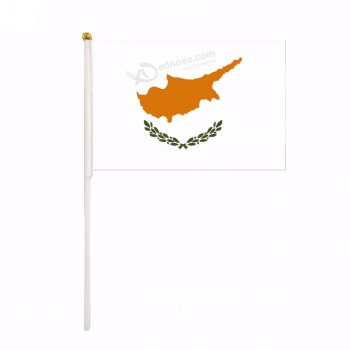 país al aire libre chipre bandera de mano