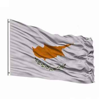 도매 빠른 생산 빈 DIY 로고 키프로스 국기