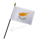 cyprus national hand flag / cyprus country hand waving flag banner