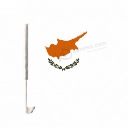 Custom printing 30*45cm Cyprus car window flag