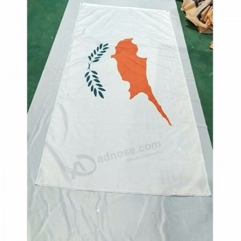 Fornecer bandeira personalizada 1 * 2 m bandeira de Chipre com material de poliéster com alta qualidade