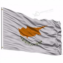 2019 cyprus nationale vlag 3x5 FT 90x150cm banner 100d polyester aangepaste vlag metalen doorvoertule