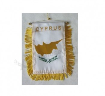 cyprus nationale hand vlag / cyprus - venster opknoping vlaggen