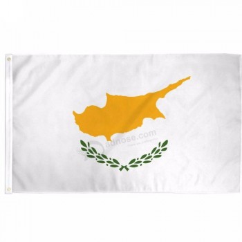bandiera country cipriota in poliestere stampa personalizzata di alta qualità