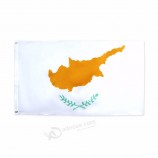 3x5ft polyester flying custom durable stock cyprus flags