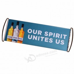 foldable hand hold banner retractable mini printing banner