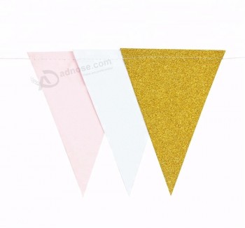 サンビューティー卸売誕生日三角形旗布旗ガーランドペナントバナー