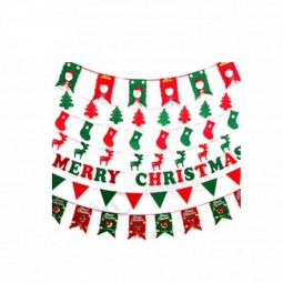 Multi-Stil dekorative Weihnachtsfeier Polyester fühlte Wimpel Flagge