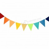 ghirlande di feltro colorate banner compleanno zigolo gagliardetto baby shower ghirlanda di nozze bandiere decorazioni per feste
