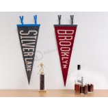 benutzerdefinierte Wandbehang Wimpel Sport Team Sublimation Dreieck fühlte Wimpel