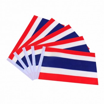 banderines deportivos colgantes distintivos bandera de satén personalizada al por mayor con diseño de banner de boda