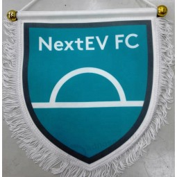 NextEV PC China factory selling felt sport club exchange flag banner printed and custom pennant used for decorate and sport