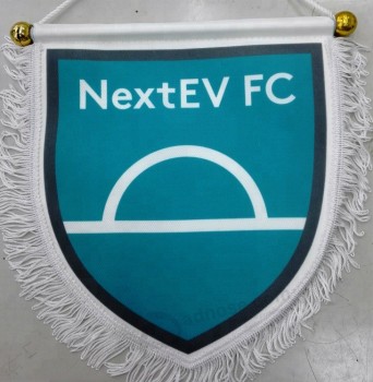 NextEV PC China factory selling felt sport club exchange flag banner printed and custom pennant used for decorate and sport