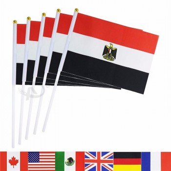 Fans Flagge gedruckte Förderung Hand Ägypten Flagge