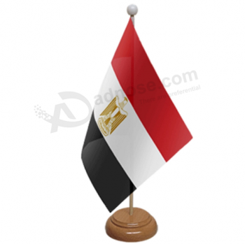 Heiße Verkaufsminiägypten-Tischplattenflagge mit Flaggenpfosten
