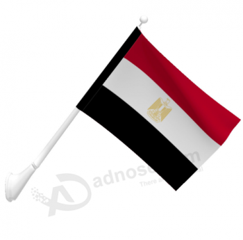 bandera de Egipto montada en la pared de poliéster de tamaño pequeño