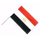 작은 이집트 손 국기 공장을 응원
