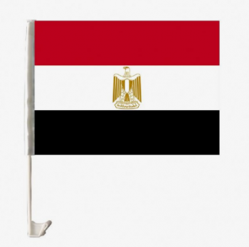 Фабрика сразу продает автомобиль окно флаг Египта с пластиковым полюсом