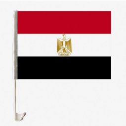 factory directly selling car window egypt flag with plastic pole