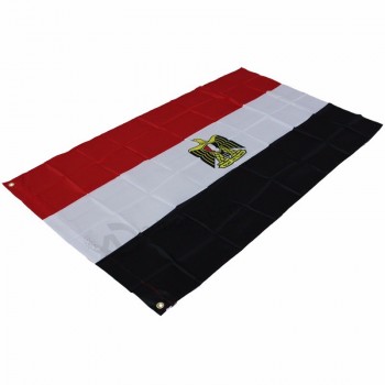 3x5ft große Digitaldruck Polyester National Ägypten Flagge