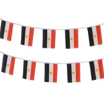 decorative polyester egypt country bunting flag