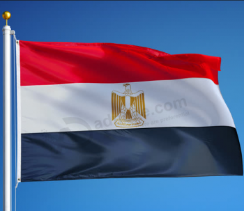 fabrieksdruk 3 * 5ft standaard formaat land vlag van Egypte