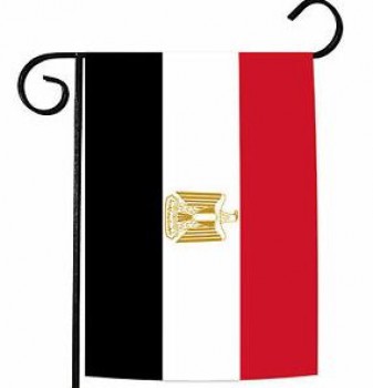 Nationaler Landgarten Flagge Ägypten Haus Banner