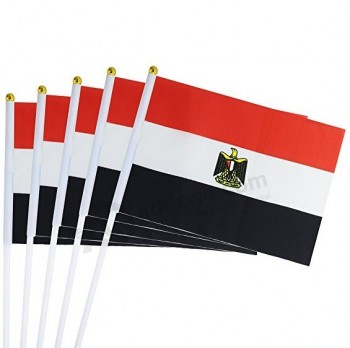 kleine mini egyptische stokvlag van Egypte voor evenement